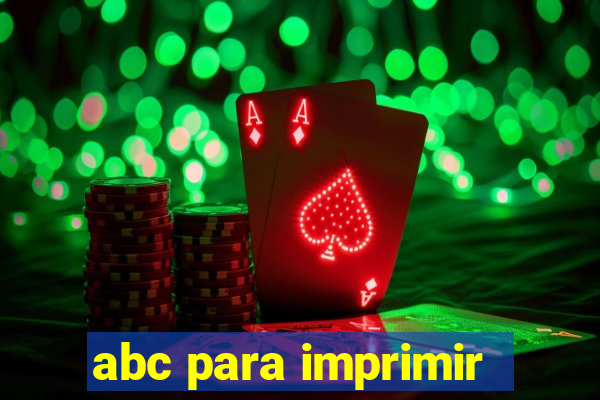 abc para imprimir